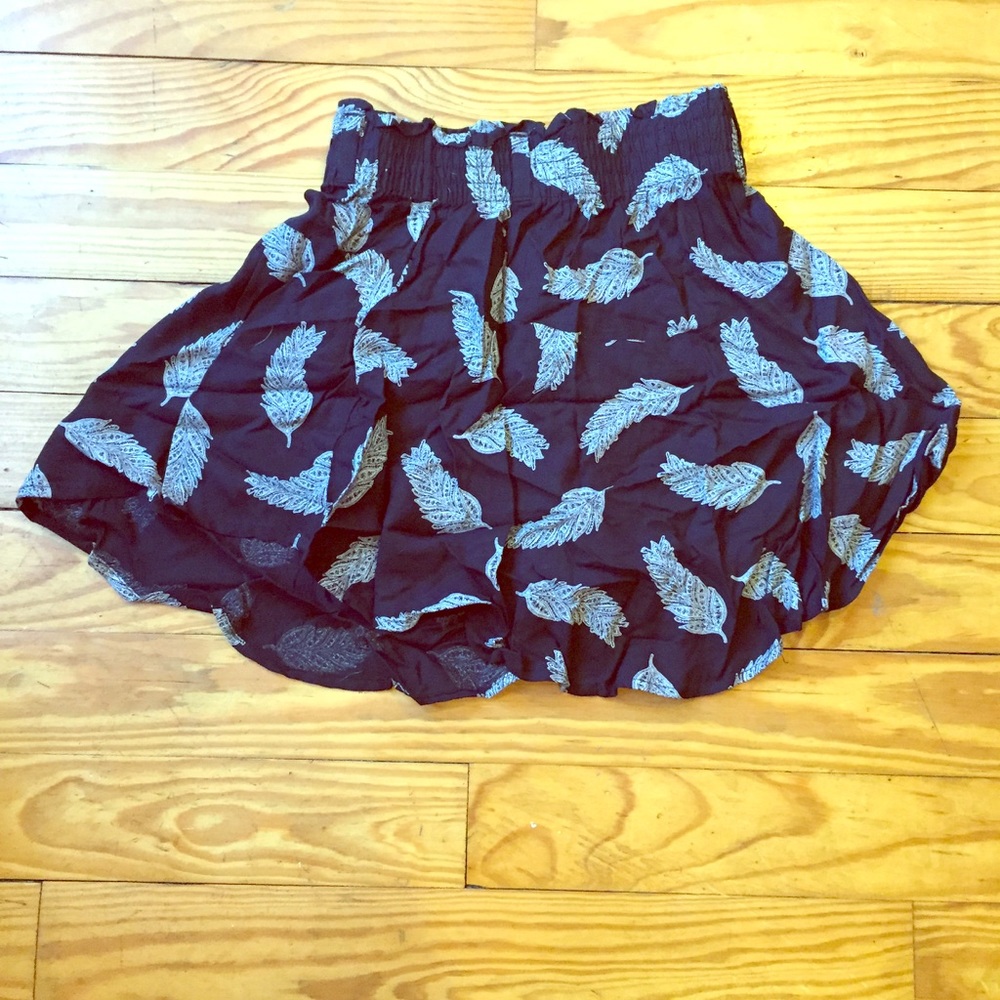 Black & white swing skirt